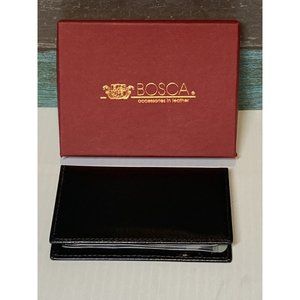 Bosca Black Leather Men’s Wallet New With Box Vtg Made In USA